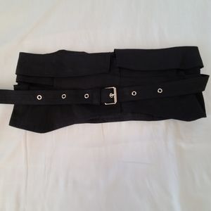 Bardot black corset belt in size Large